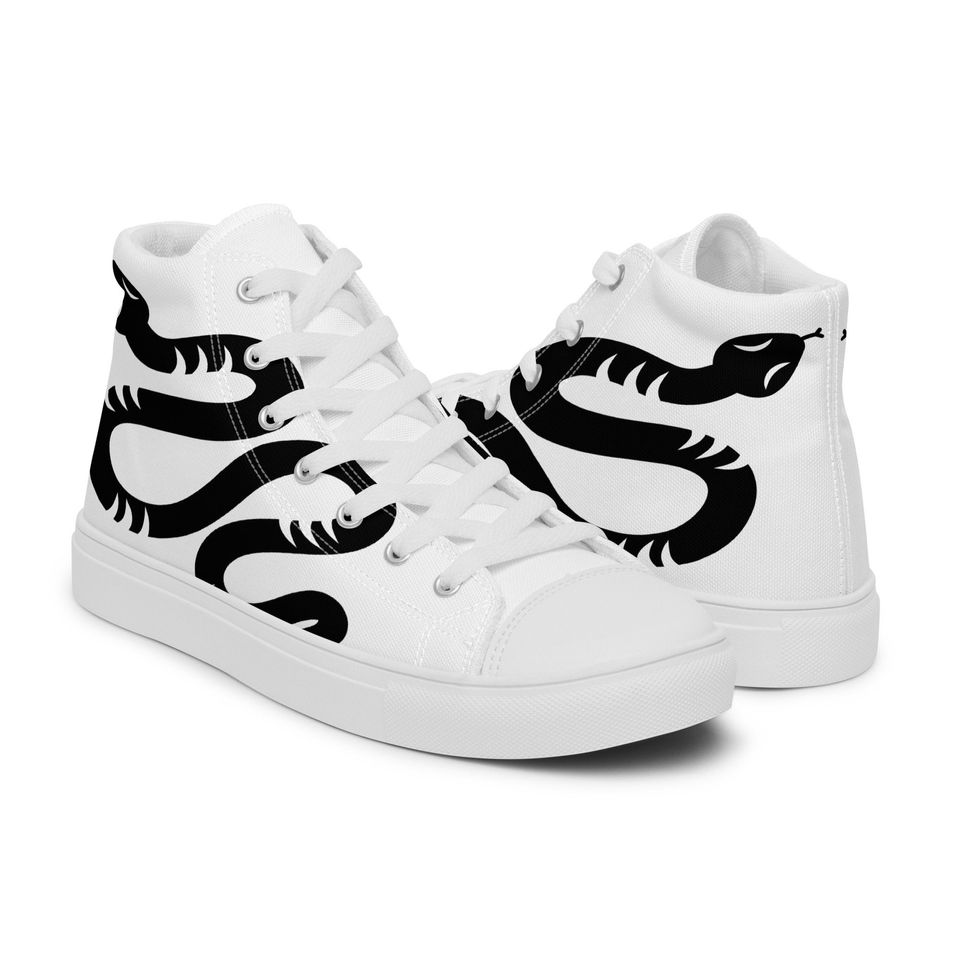 Mens Reputation High Top Canvas Shoes