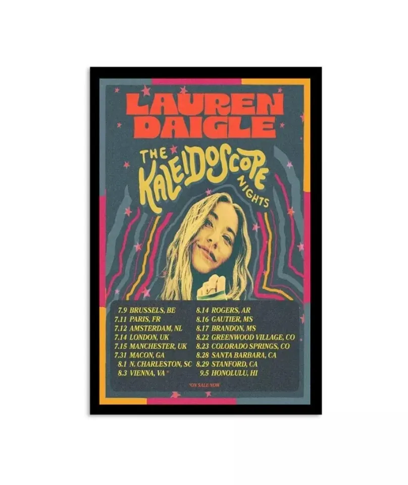 Lauren Daigle The Kaleidoscope 2024 Tour Poster