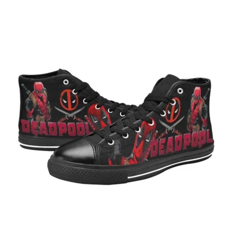 Deadpool Sneakers Custom High Top Men's Canvas Shoes