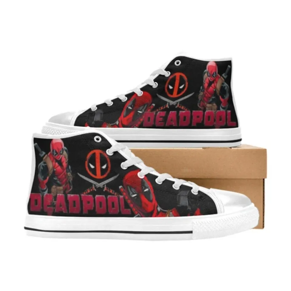 Deadpool Sneakers Custom High Top Men's Canvas Shoes