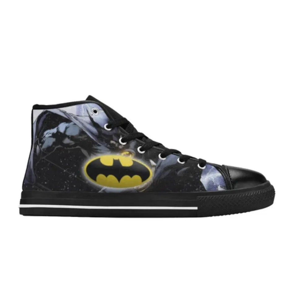 Batman Custom Men's Athletic Sneakers High Top Canvas Shoes