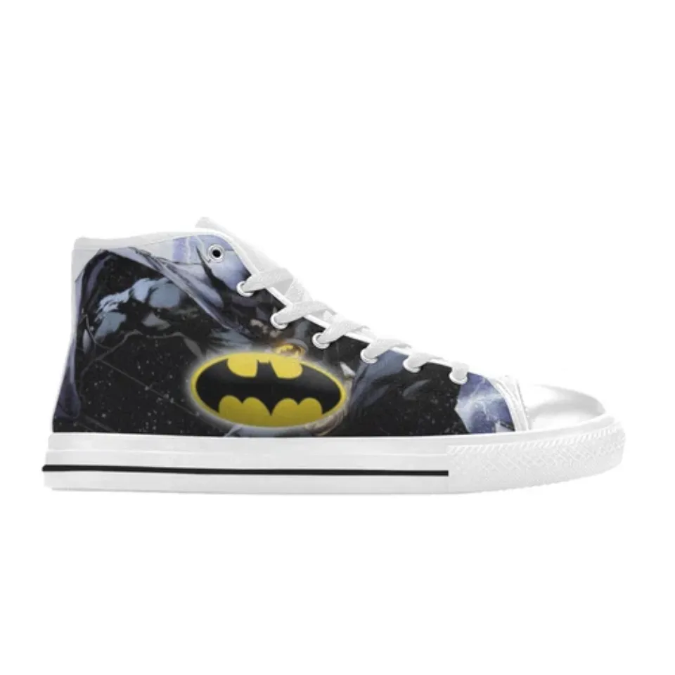 Batman Custom Men's Athletic Sneakers High Top Canvas Shoes