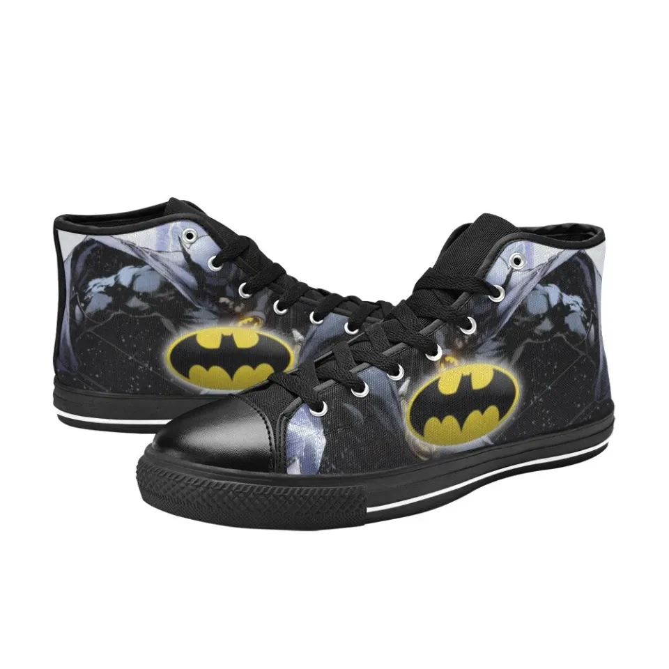 Batman Custom Men's Athletic Sneakers High Top Canvas Shoes