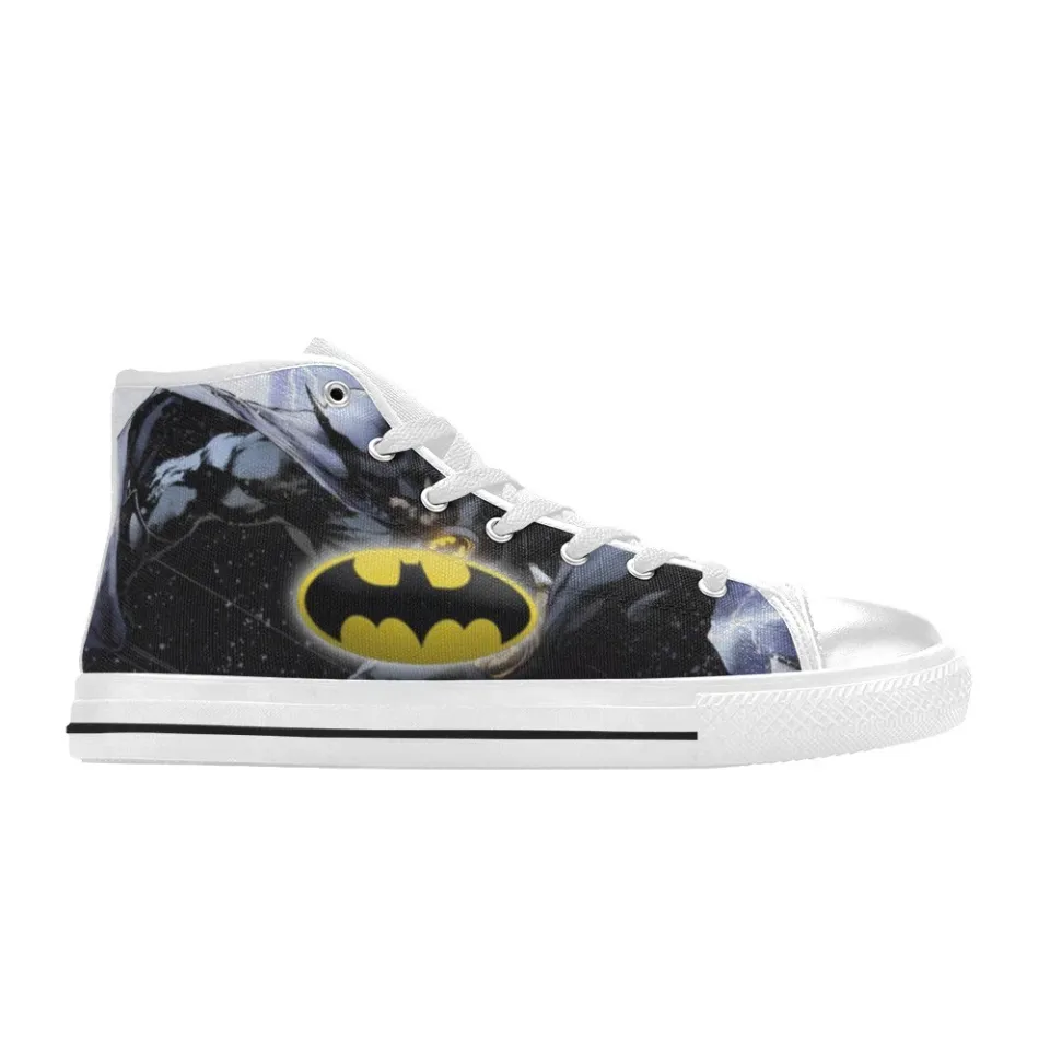 Batman Custom Men's Athletic Sneakers High Top Canvas Shoes