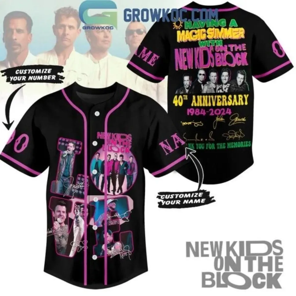 Having A Magic Summer Tour 2024 With NKOT Block Personalized Baseball Jersey