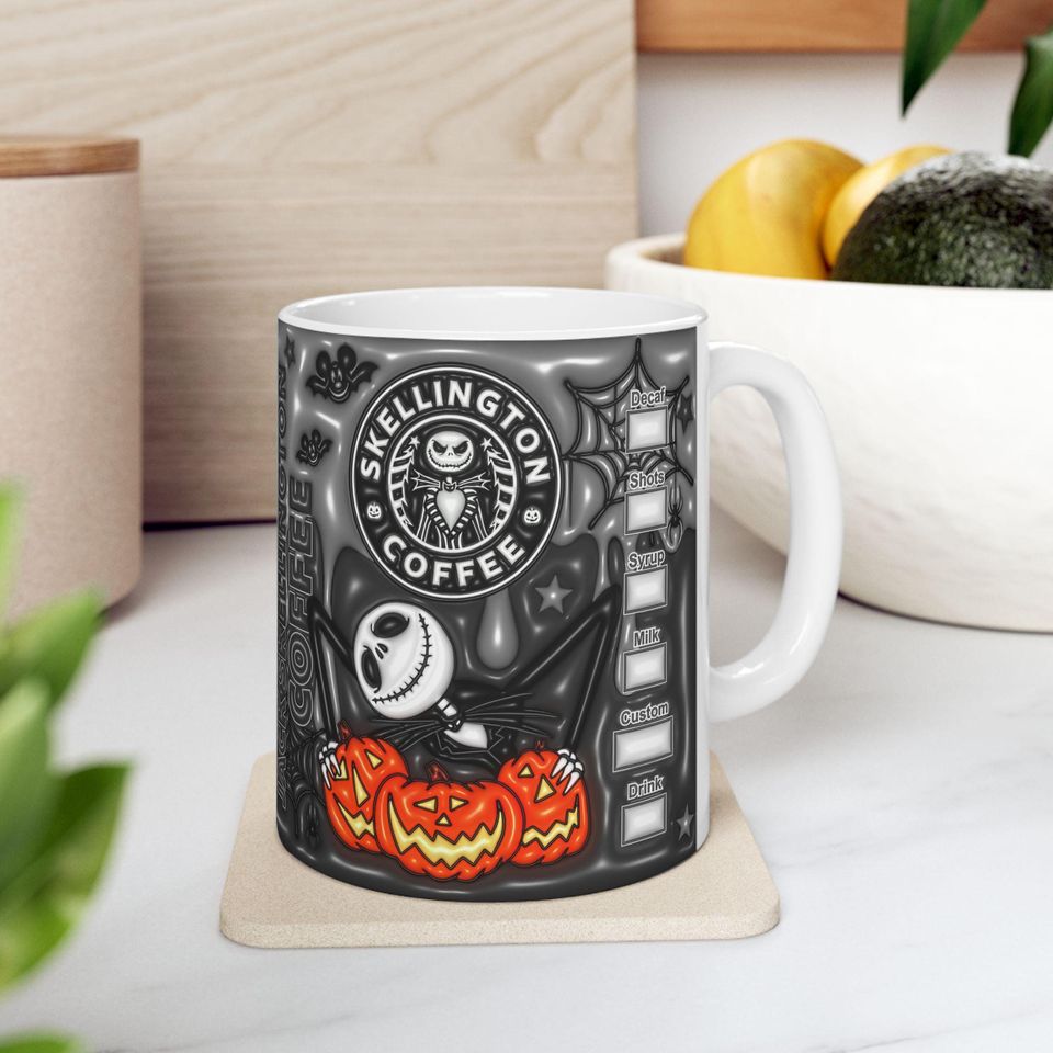 Nightmare Before Christmas Jack Skellington Halloween Coffee Mug