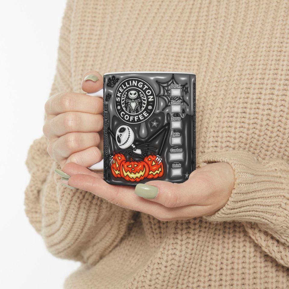 Nightmare Before Christmas Jack Skellington Halloween Coffee Mug