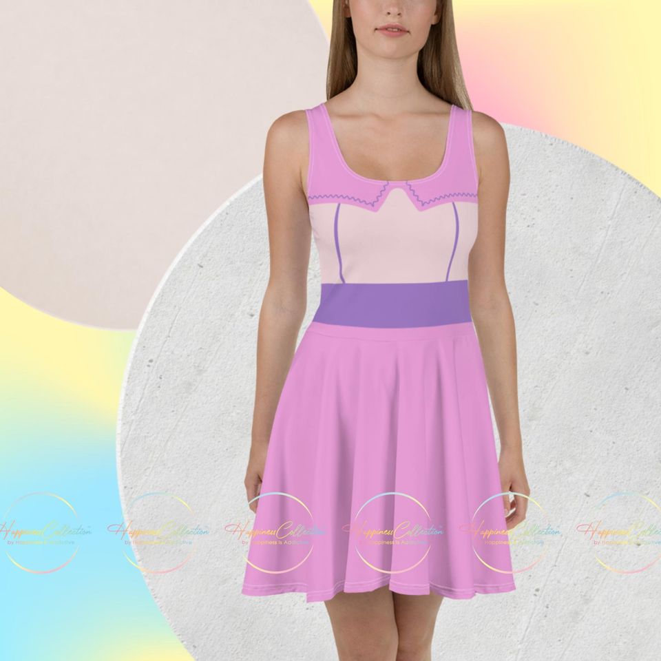 Galactic Grace: Alien Angel Skater Dress