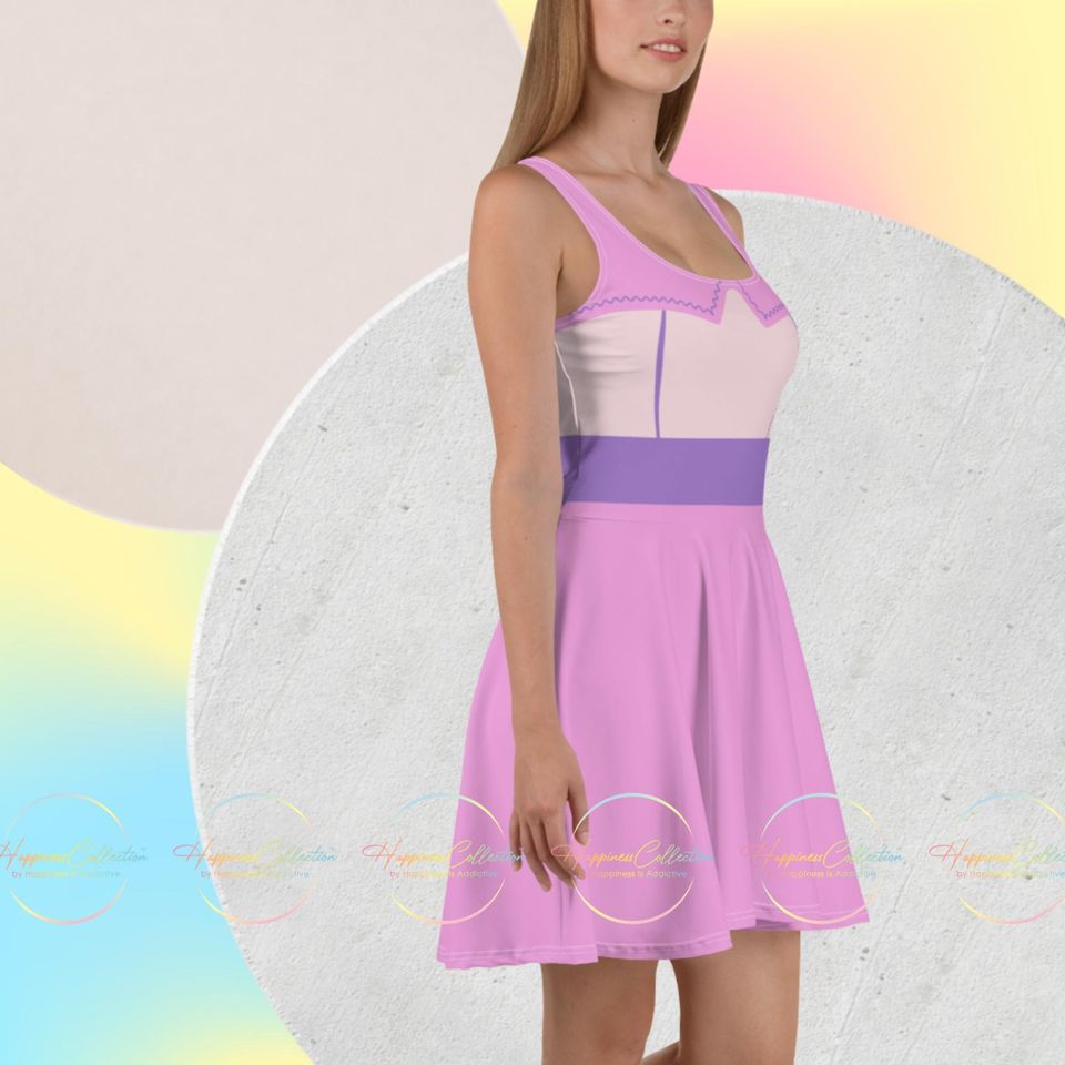 Galactic Grace: Alien Angel Skater Dress