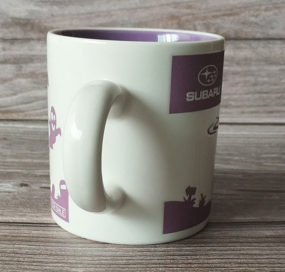 Vintage Mickey Mouse Halloween Mug, Collectible Disney Ceramic Mug, Spooky Purple and White Design, Perfect Gift for Disney Fans