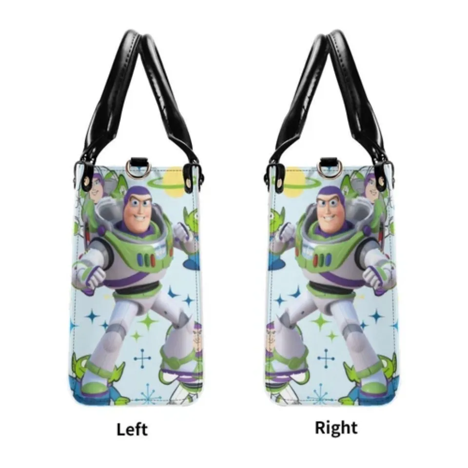 Personalized Buzz Lightyear Luxury Women PU Leather Handbag, Natural Material,