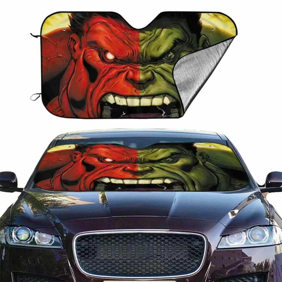 Marvel Hulk Car Sun Shade SUV Reflective Visor Windshield Block UV Ray Foldable