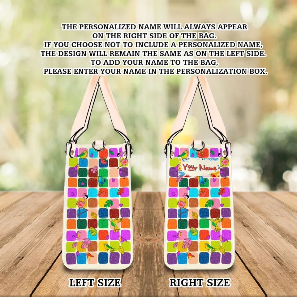 Elegant Woman Handbag  Leather Bag Colorful Surreal White Bear Best