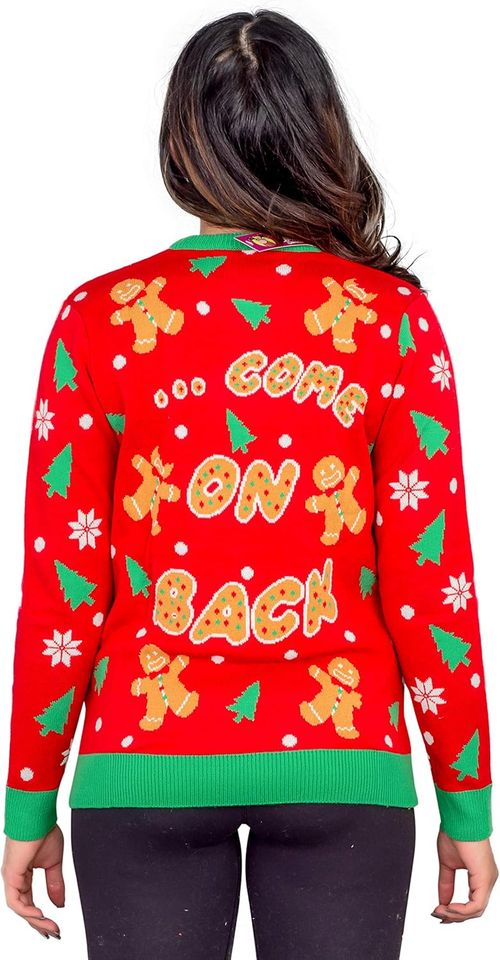 Grab a Snack Gingerbread Ugly Christmas Sweater