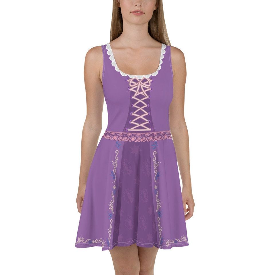 Rapunzel Inspired Skater Dress