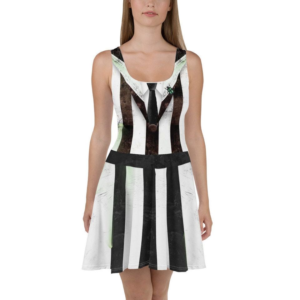 Beetle Ghost Skater Dress