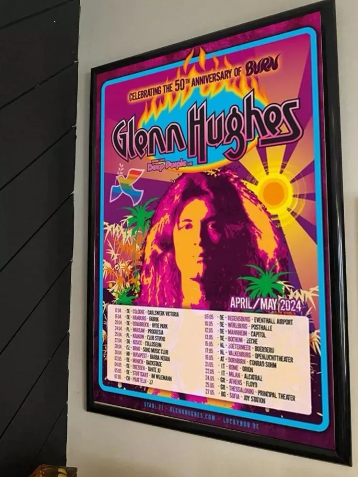Poster!! Glenn Hughes - Tour 2024 Poster
