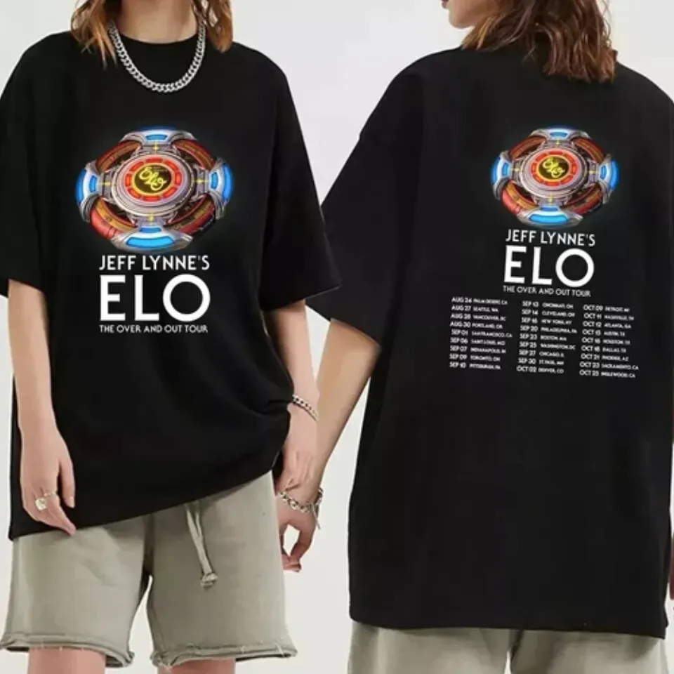Jeff Lynne's ELO The Over and Out Tour 2024 Unisex T-shirt For Men Women