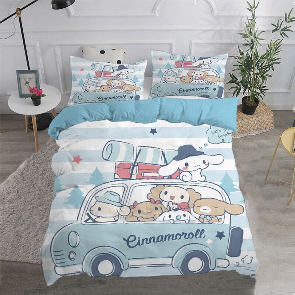 Cinnamoroll Bedding Set, Home Decor, Child Gift for Soft Comfortable Bedding Bedroom
