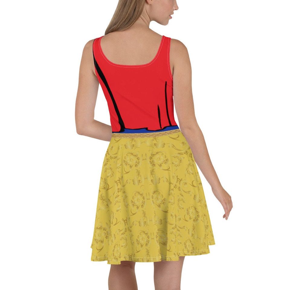 Snow White Inspired Skater Dress