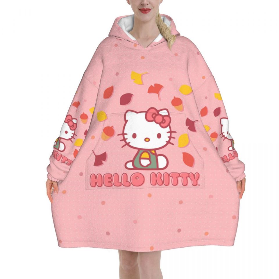 Lovely Hello Kitty Blanket Hoodie
