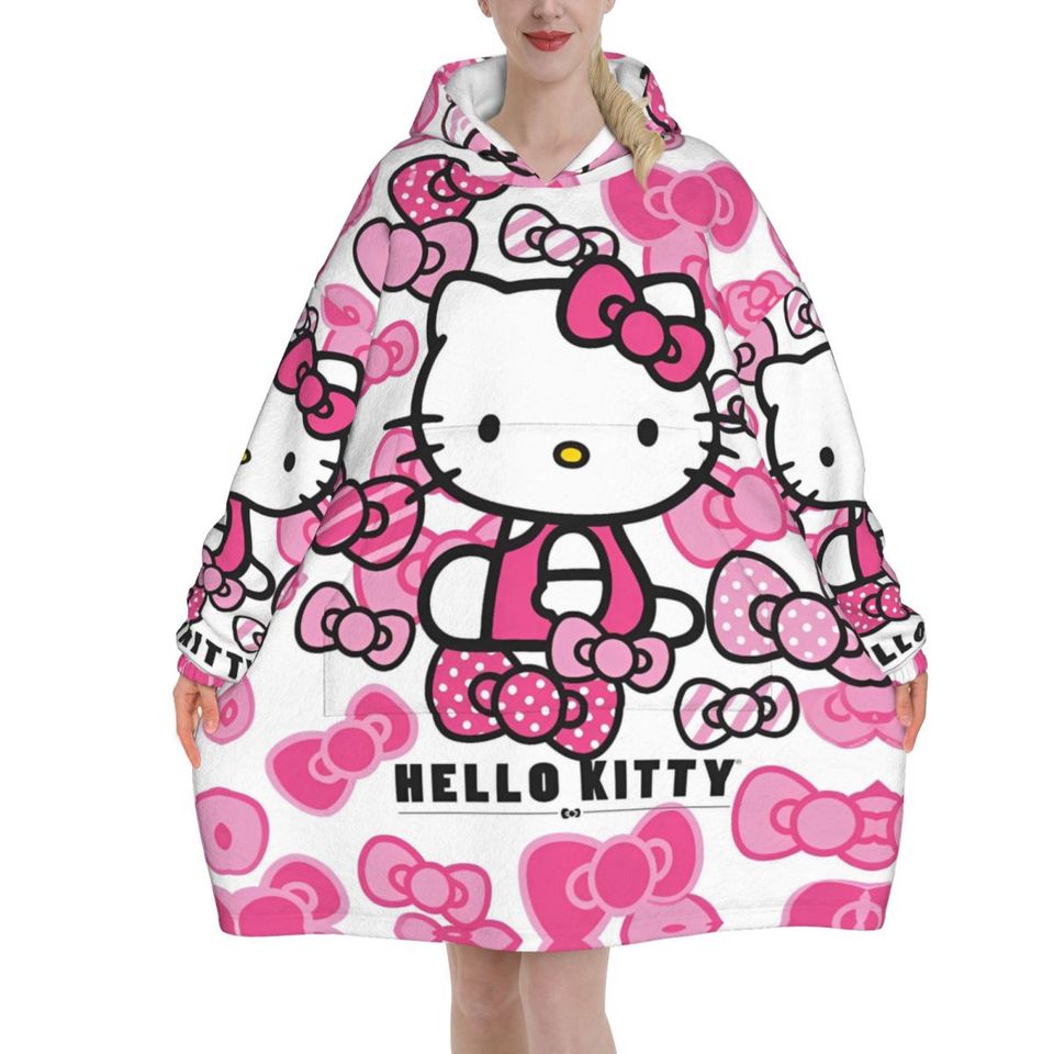 Lovely Hello Kitty Blanket Hoodie