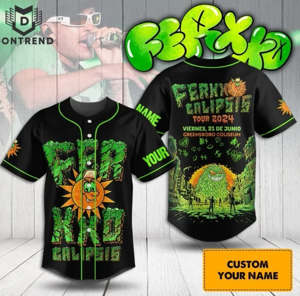 hot, Ferxxo Calipsis Tour 2024 Baseball Jersey