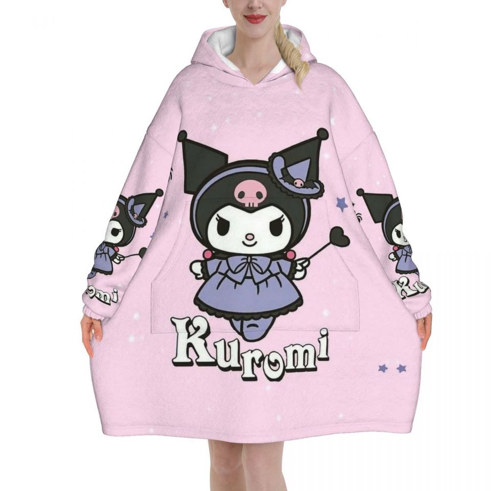 Melody And Kuromi Blanket Hoodie