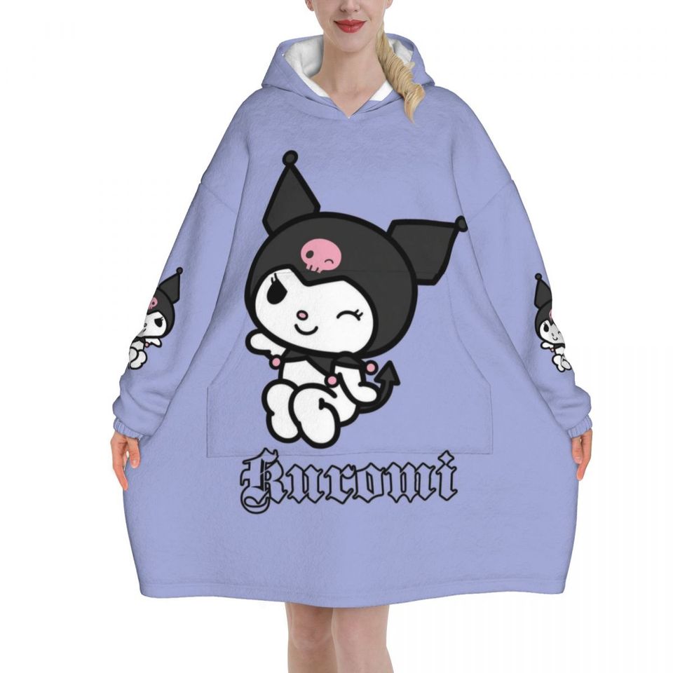 Melody And Kuromi Blanket Hoodie