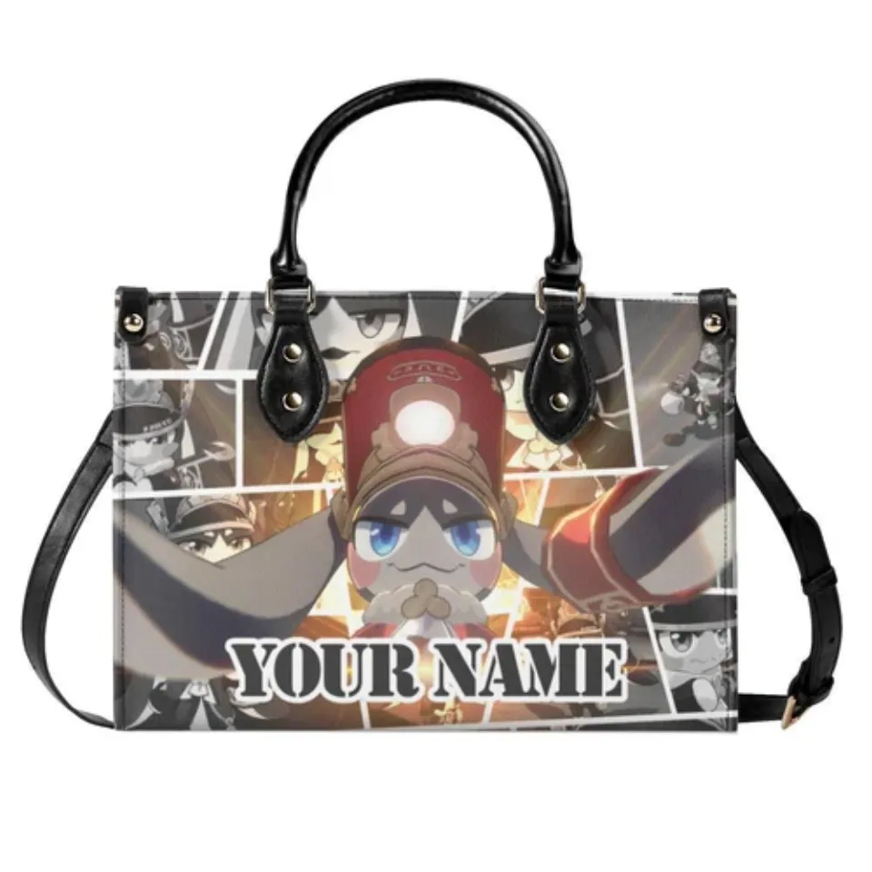 Personalized Pom Pom Honkai: Star Rail Leather Handbag. Gift for Friends.