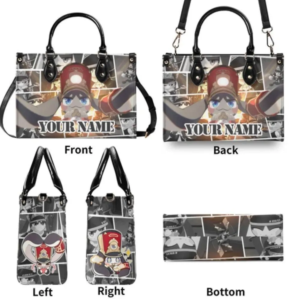Personalized Pom Pom Honkai: Star Rail Leather Handbag. Gift for Friends.