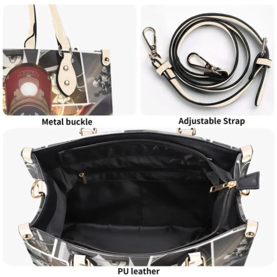 Personalized Pom Pom Honkai: Star Rail Leather Handbag. Gift for Friends.