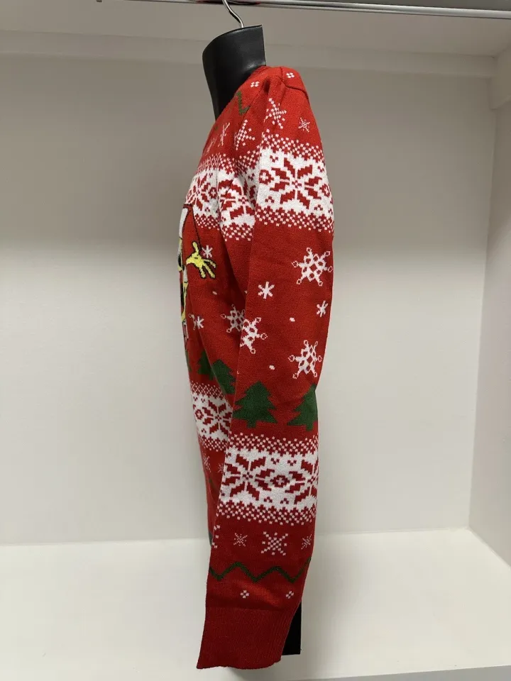 NWT SpongeBob Red Ugly Christmas Sweater Men’s Size Small