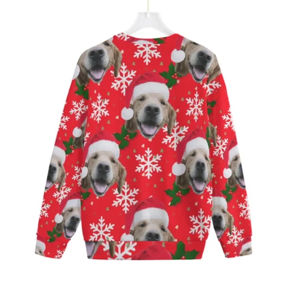 Golden Retriever Pull over Ugly Christmas Sweater