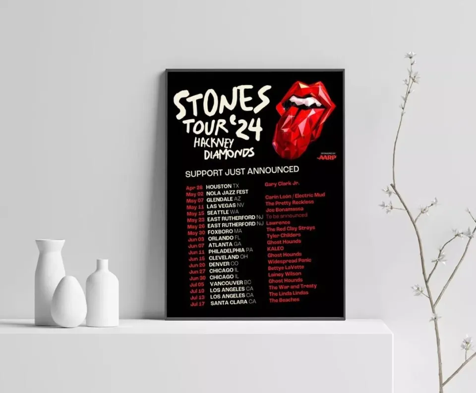The Rolling Stones 2024 Tour Poster