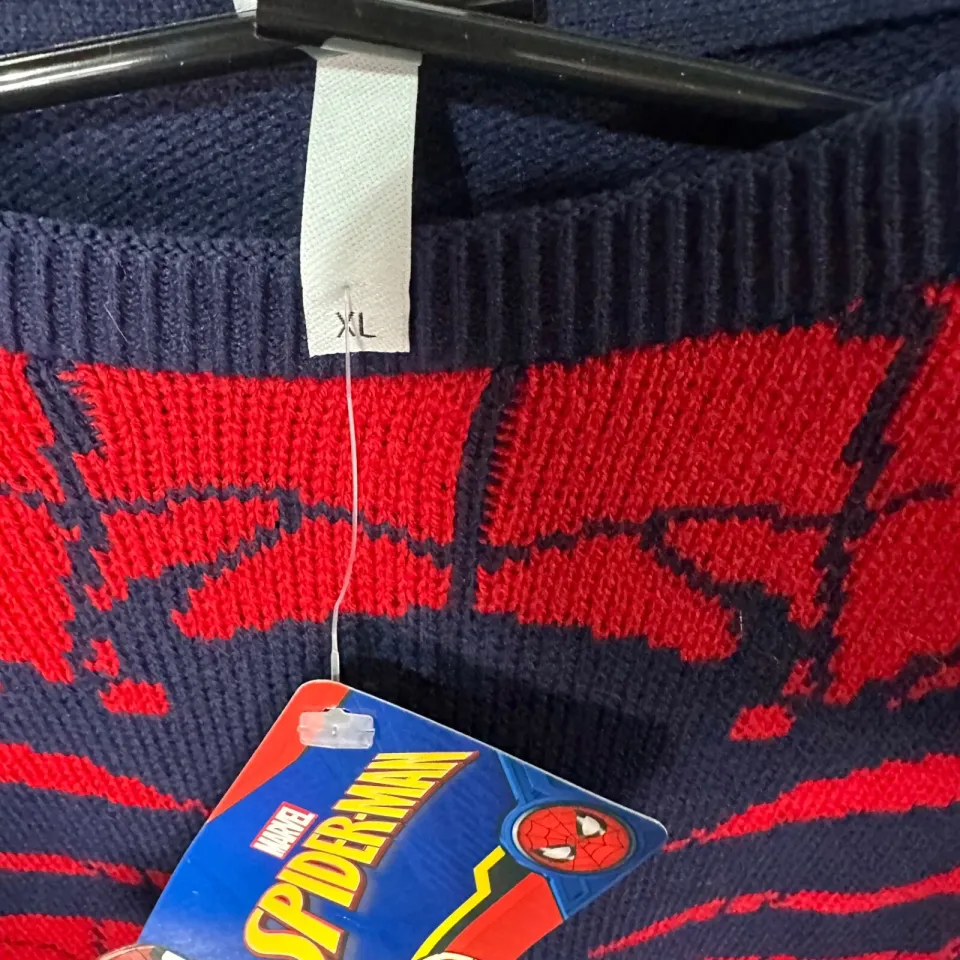 Marvel Spider Man Christmas Ugly Sweater Jumper Size XL - NEW - NWT