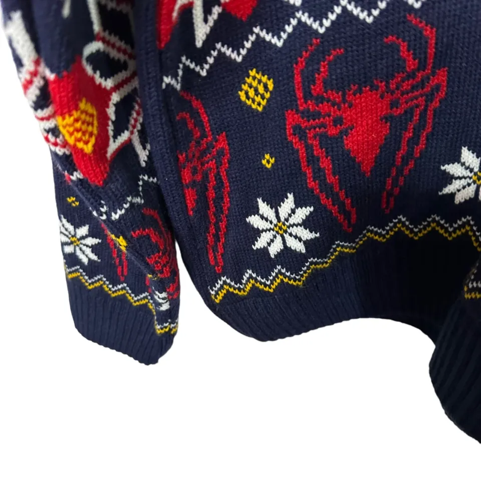 Marvel Spider Man Christmas Ugly Sweater Jumper Size XL - NEW - NWT