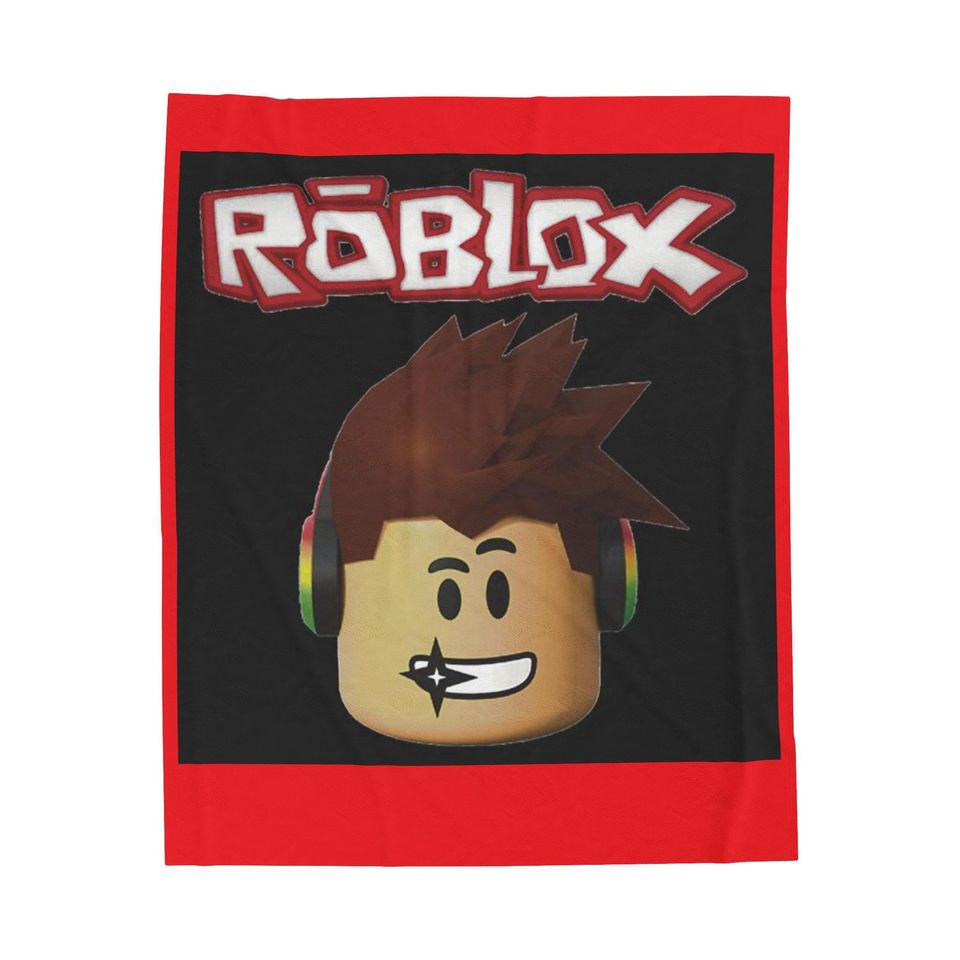 Fleece Blanket, blanket ROBLOX funny for boy, roblox red game, unisex