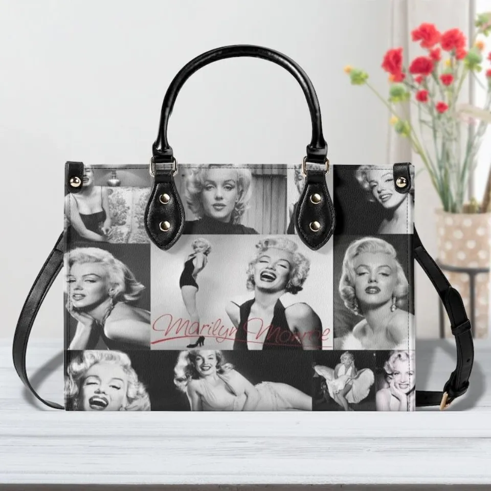 Marilyn Monro Leather Handbag Wallet, Marilyn Monroe Shoulder Bag
