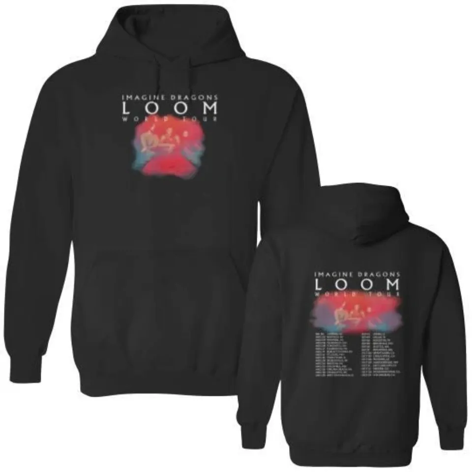 imagines dragonss - loom tour 2024 double sided hoodies