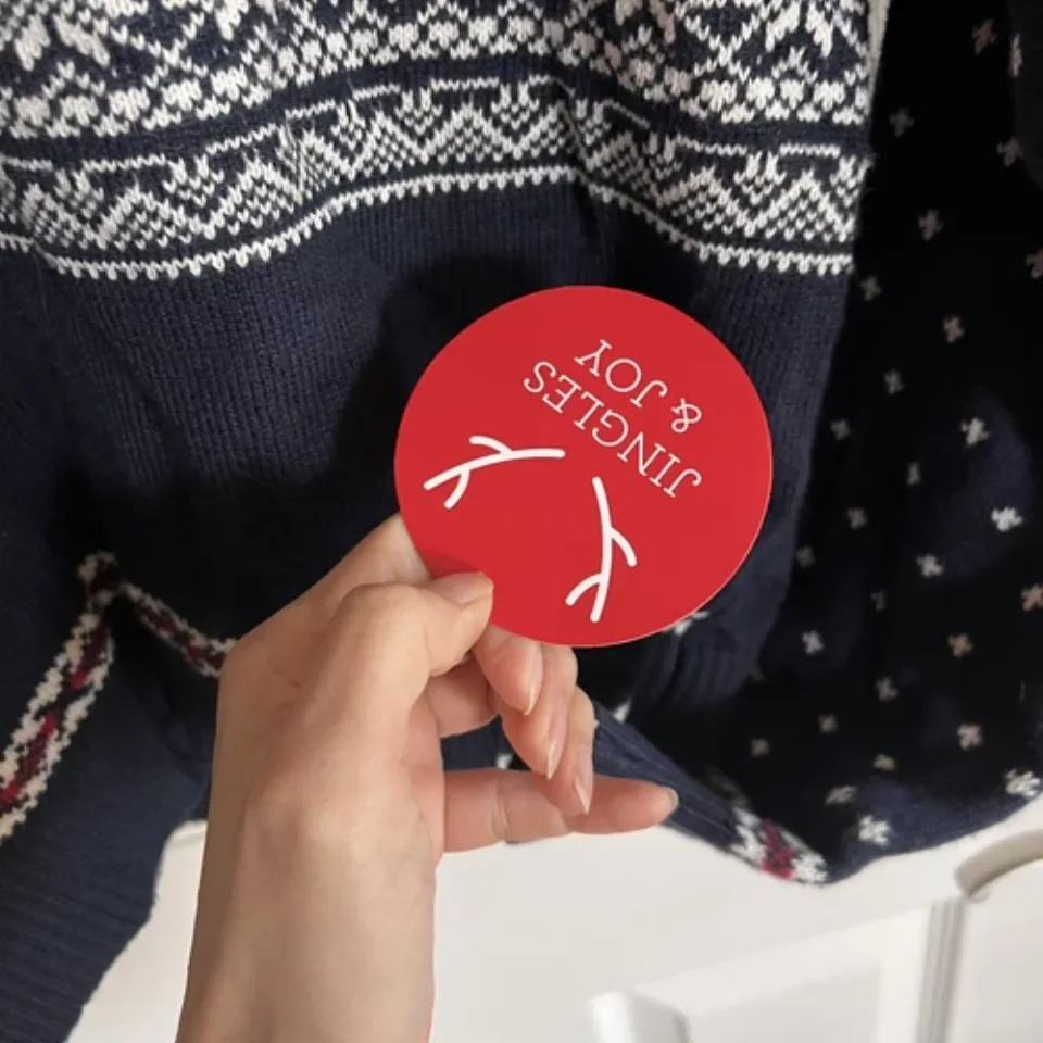 Jingles & Joy Ugly Sweater Wool Blend Unisex All I Want Is Peace & Quiet