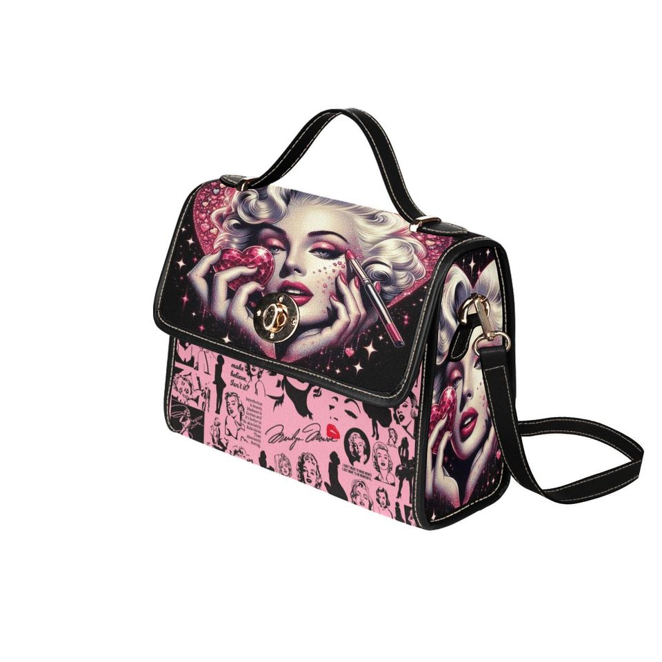 Bomb Shell Lock bag (black shoulder strap, black edging)