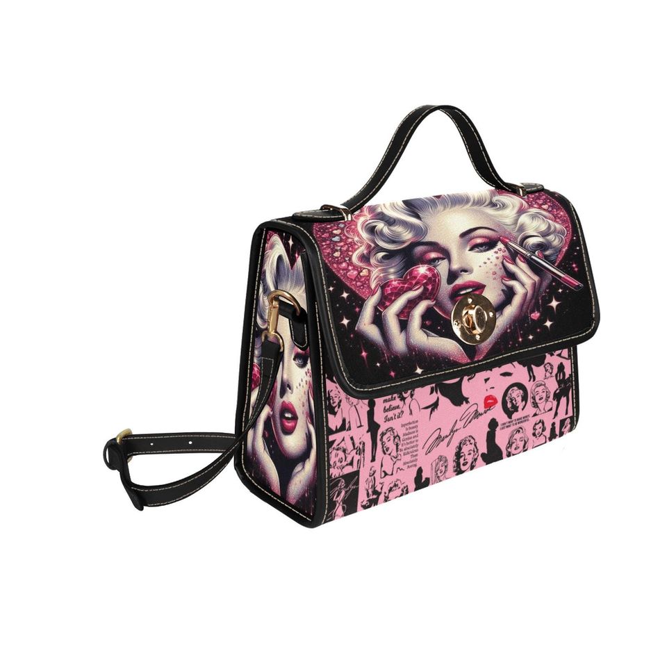 Bomb Shell Lock bag (black shoulder strap, black edging)