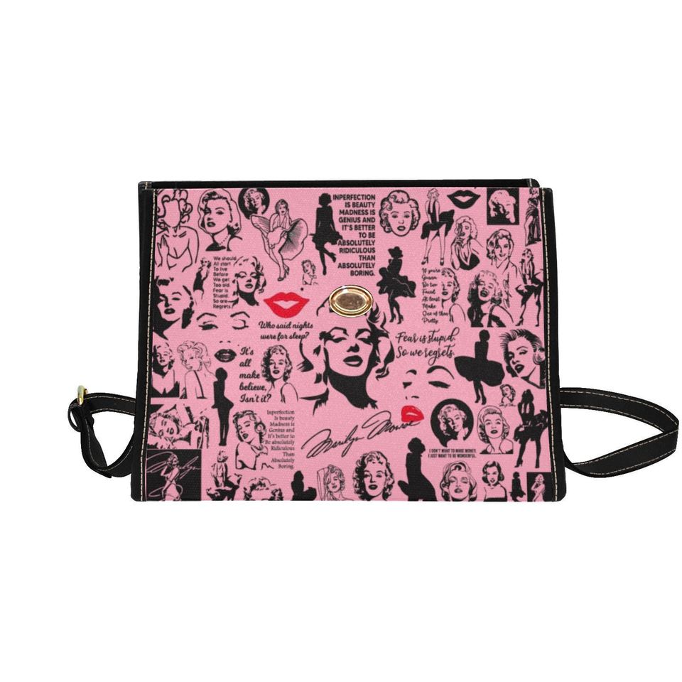 Bomb Shell Lock bag (black shoulder strap, black edging)