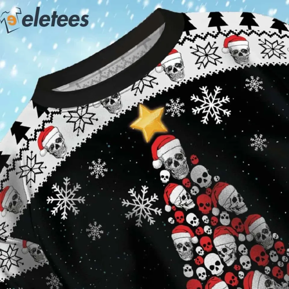 Evil Christmas Tree Ugly Christmas Sweater TNOAKVSB