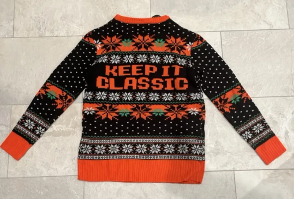 Nintendo NES Controller Adult Small Ugly Christmas Sweater Keep It Classic NWTs!