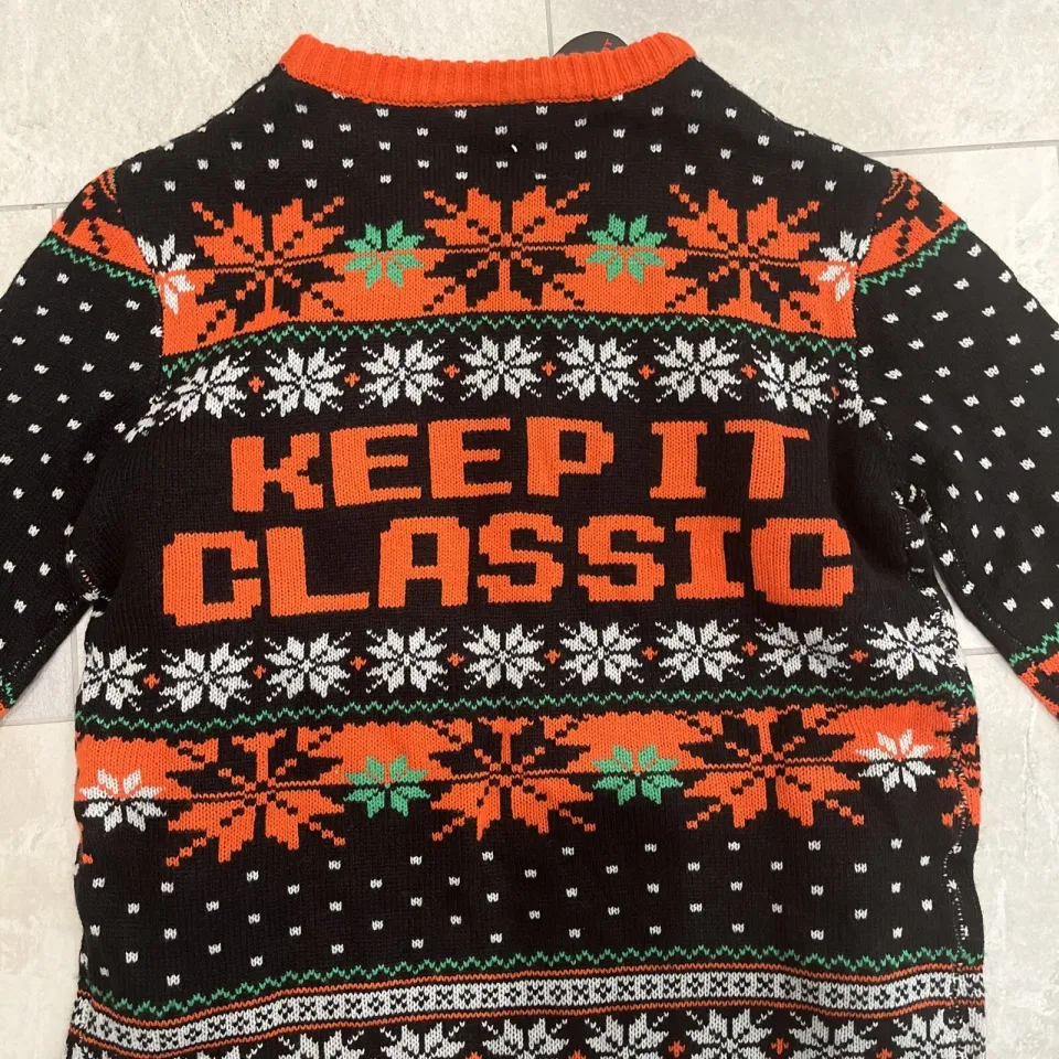 Nintendo NES Controller Adult Small Ugly Christmas Sweater Keep It Classic NWTs!