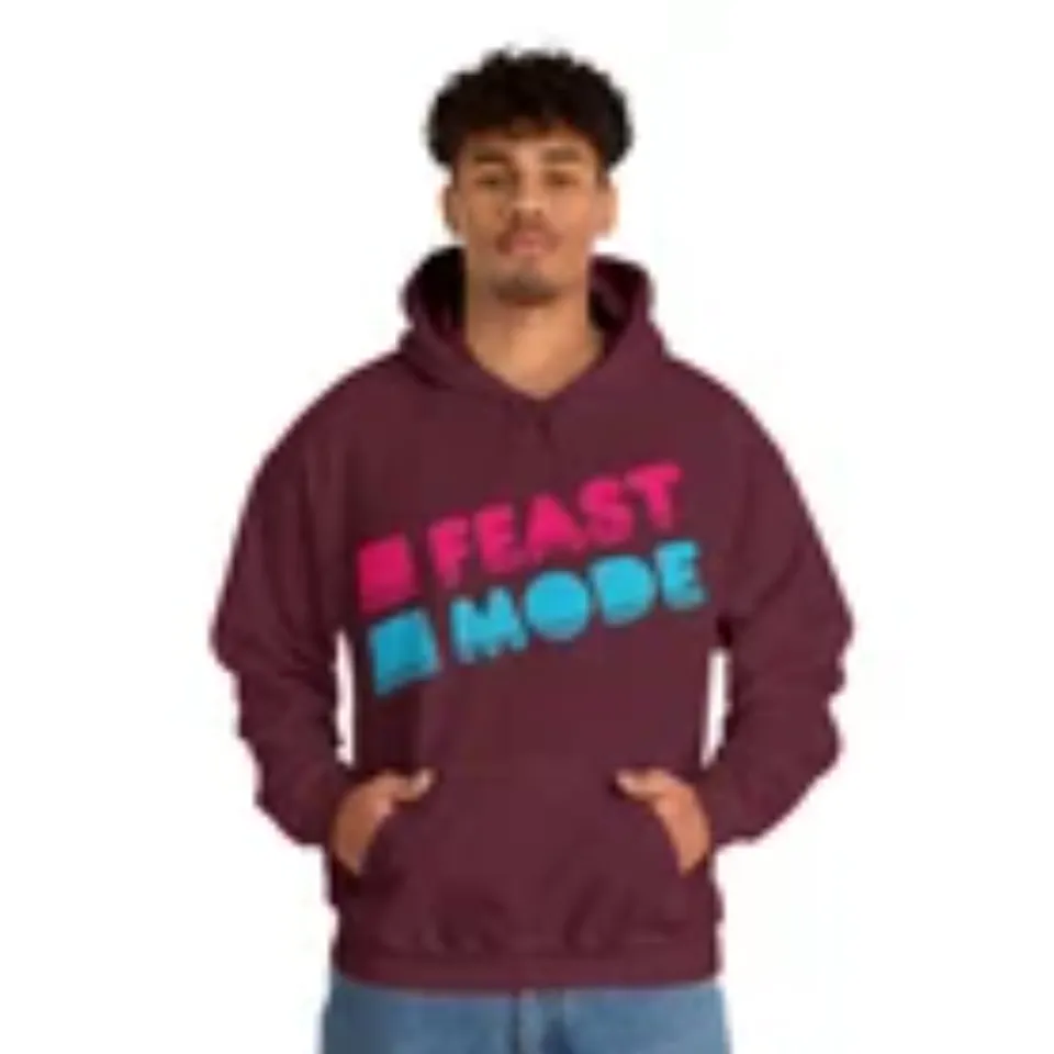 Retro Feast Mode Thanksgiving Graphic Hoodie