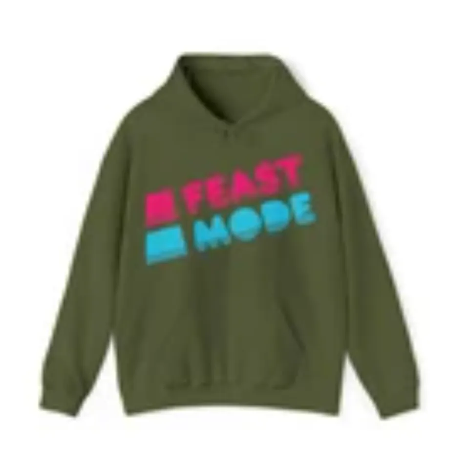 Retro Feast Mode Thanksgiving Graphic Hoodie
