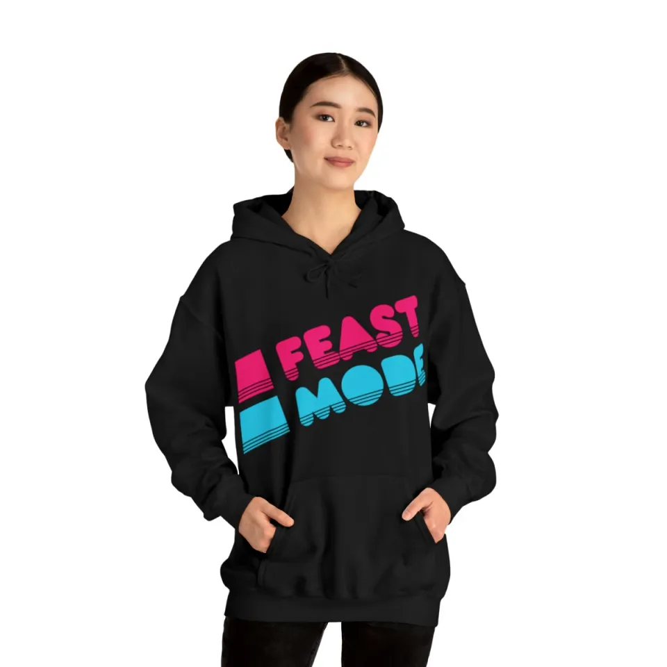 Retro Feast Mode Thanksgiving Graphic Hoodie